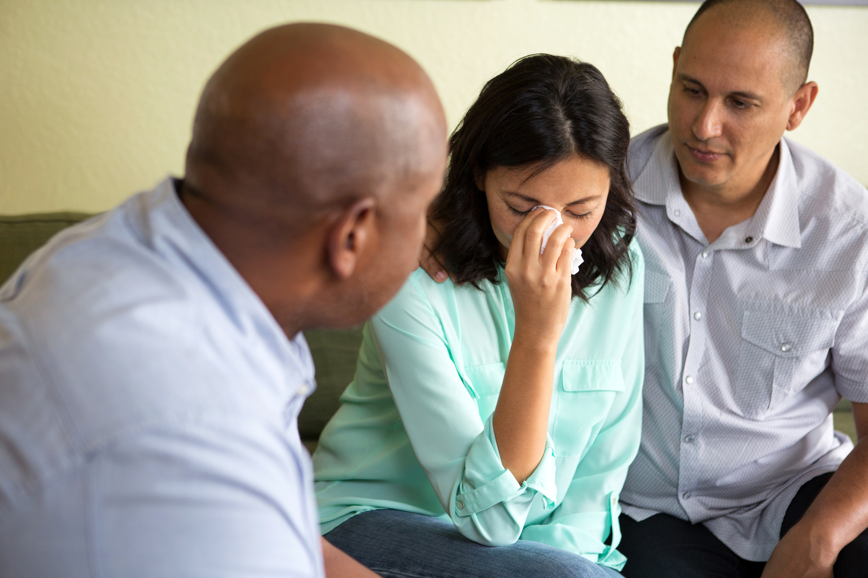 Couple getting counseling for relationship problems.